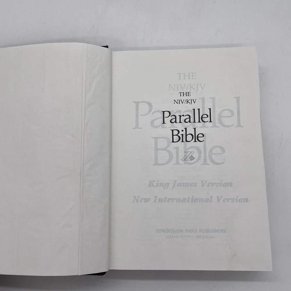 NIV/KJV Parallel Bible 1986 Third Printing Zondervan Bible Publishers‎ Hardcover